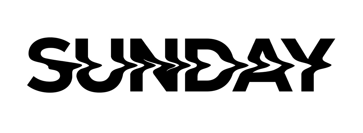 VAUNDYのロゴデザインに似た文字加工